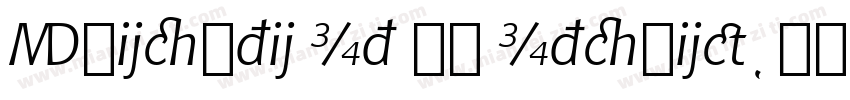 Chianti It BT Italic字体转换